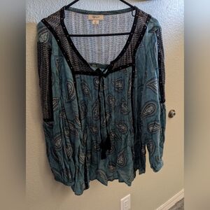 Boho Style &Co women's blouse XL